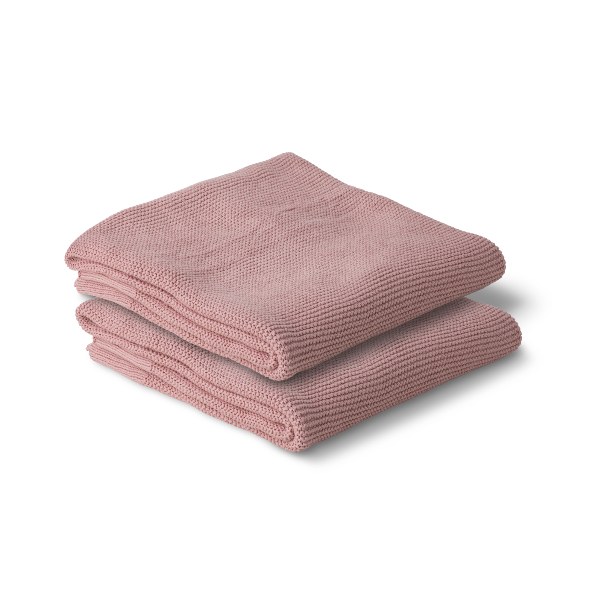 Cotton Classic Knit Baby Blanket | Flamingo Pink