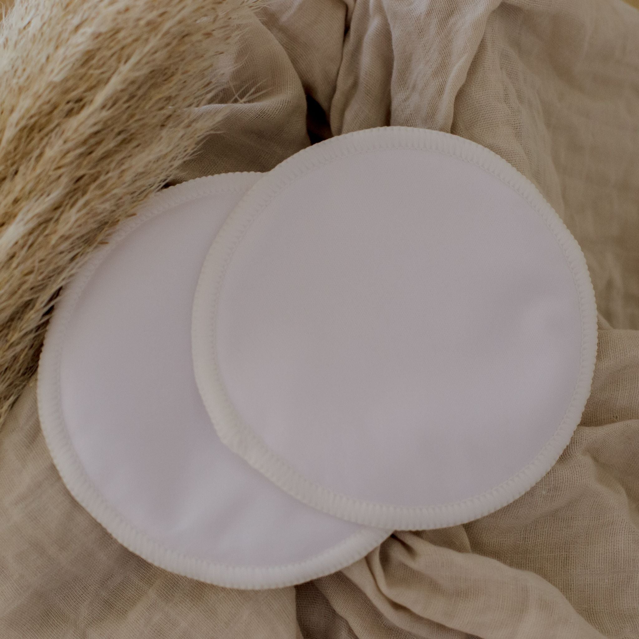 Organic Bamboo Reusable Nursing Breast Pads | Pearl Blush