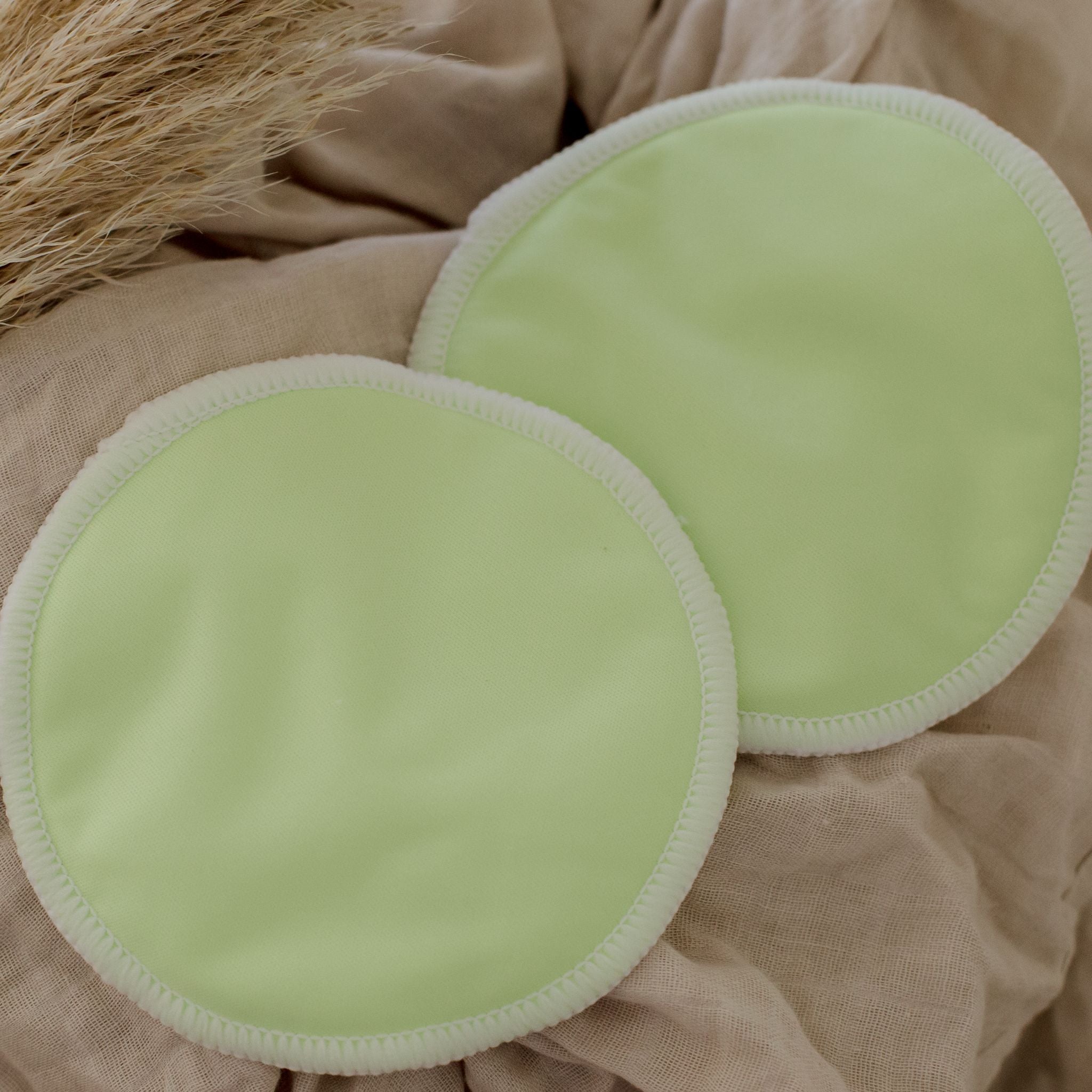 Organic Bamboo Reusable Nursing Breast Pads | Green Mist