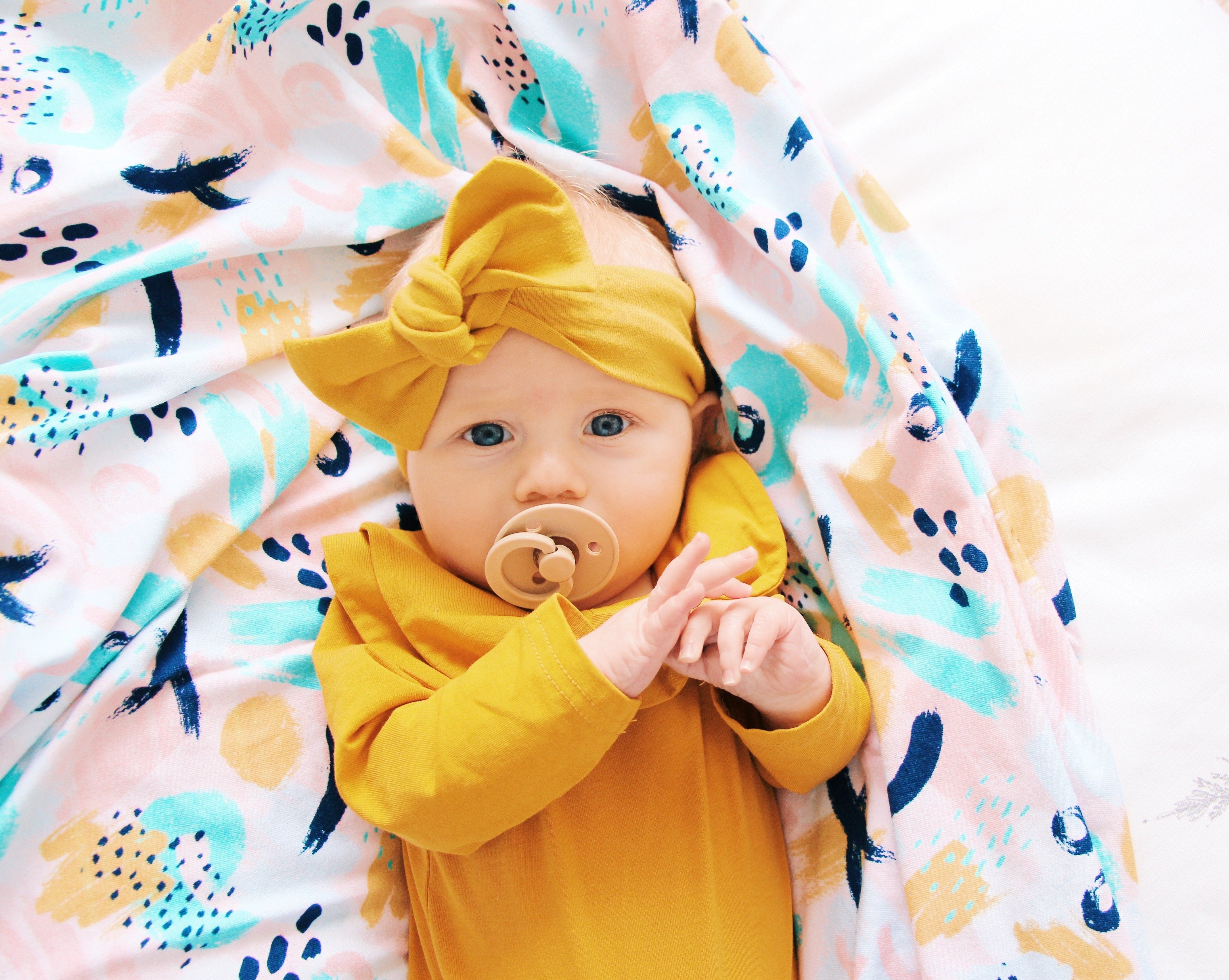 Bow Knot Headband - Mustard